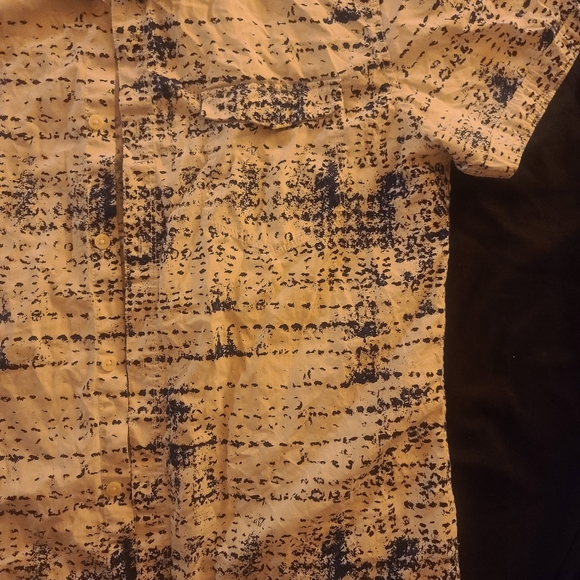 Calvin Klein Jeans Button Up Shirt | Casual | Short Sleeve | White/Blue | Medium - Picture 4 of 10